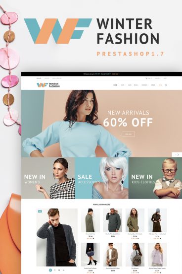 Winter Fashion - Fashionable Winter Wear PrestaShop Theme