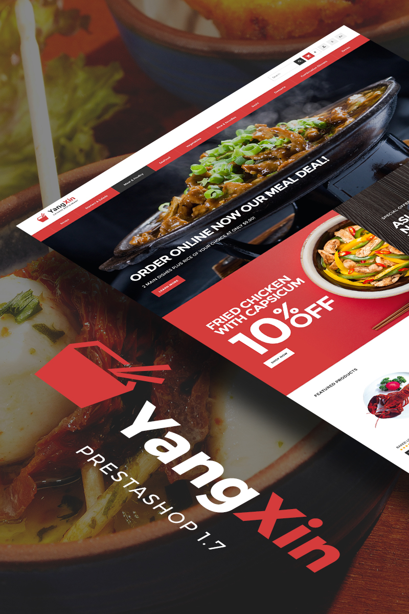 YangXin – Chinese Restaurant PrestaShop Theme