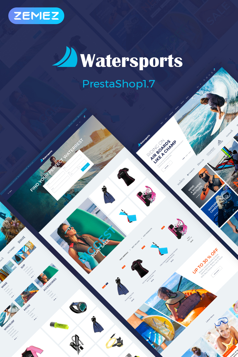 Watersports – Diving Store PrestaShop Theme