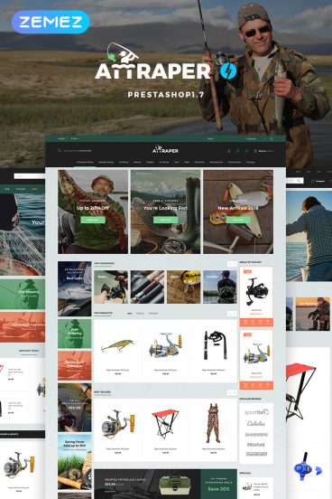 Attraper - Fishing Store PrestaShop Theme