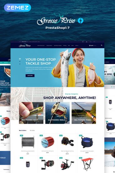 Grosse Prise - Fishing Gear Store PrestaShop Theme