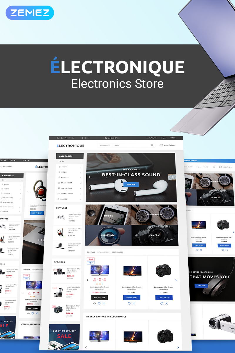 Electronique – Electronics Store PrestaShop Theme