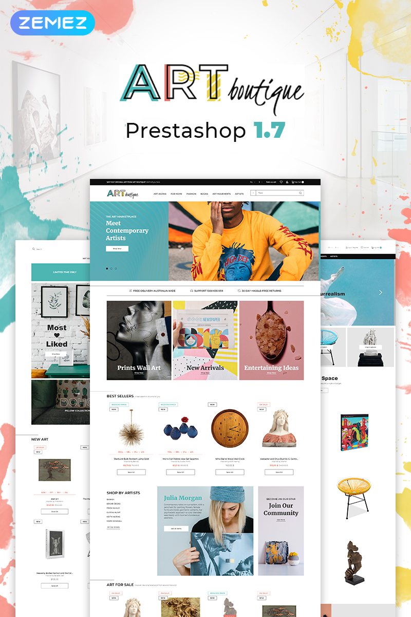 ARTboutique – Art Gallery Modern Bootstrap Ecommerce PrestaShop Theme