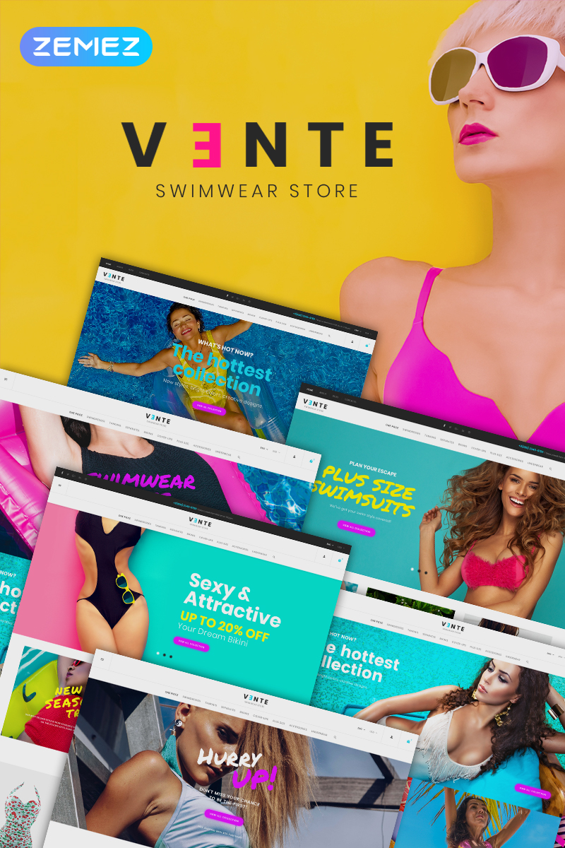 Vente – Swimwear Store Clean Bootstrap Ecommerce PrestaShop Theme