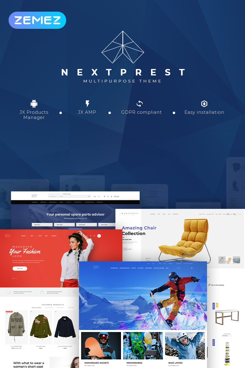NextPrest – Multipurpose Clean Ecommerce Bootstrap PrestaShop Theme