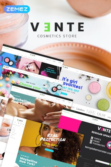 Vente - Cosmetics Store Clean Bootstrap Ecommerce PrestaShop Theme