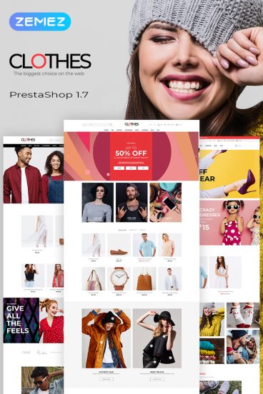 Clothes - Brand Apparel Store Clean Bootstrap Ecommerce PrestaShop Theme