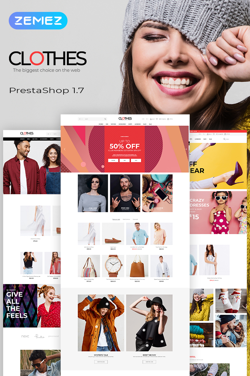 Clothes – Brand Apparel Store Clean Bootstrap Ecommerce PrestaShop Theme