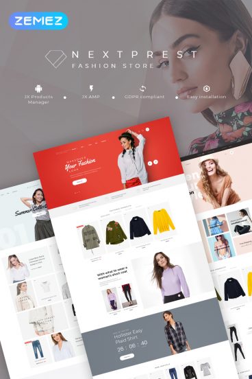 Nextprest - Fashion Store Clean Bootstrap Ecommerce PrestaShop Theme