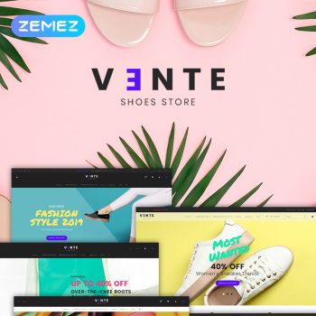 Vente – Shoes Store Clean Bootstrap Ecommerce PrestaShop Theme