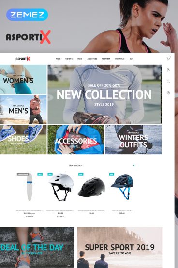 Asportix - Sport Equipment Store Clean Bootstrap Ecommerce PrestaShop Theme