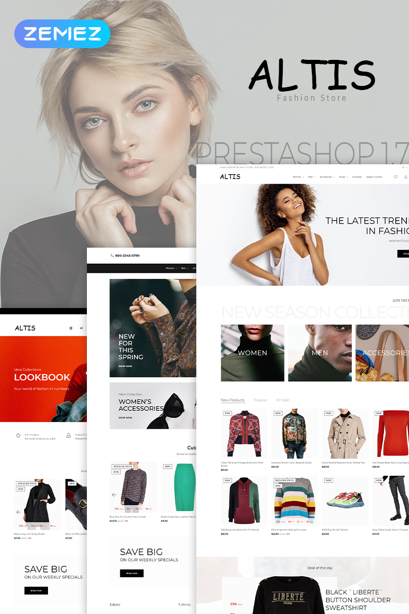 Altis – Fashion Store Clean Bootstrap Ecommerce PrestaShop Theme