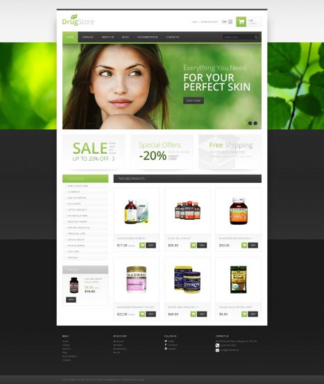 Drug Store Template Responsive Shopify Theme