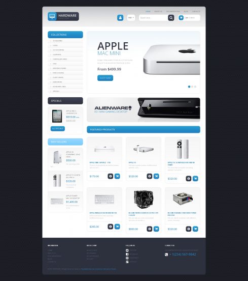 Computer Store Template Responsive Shopify Theme