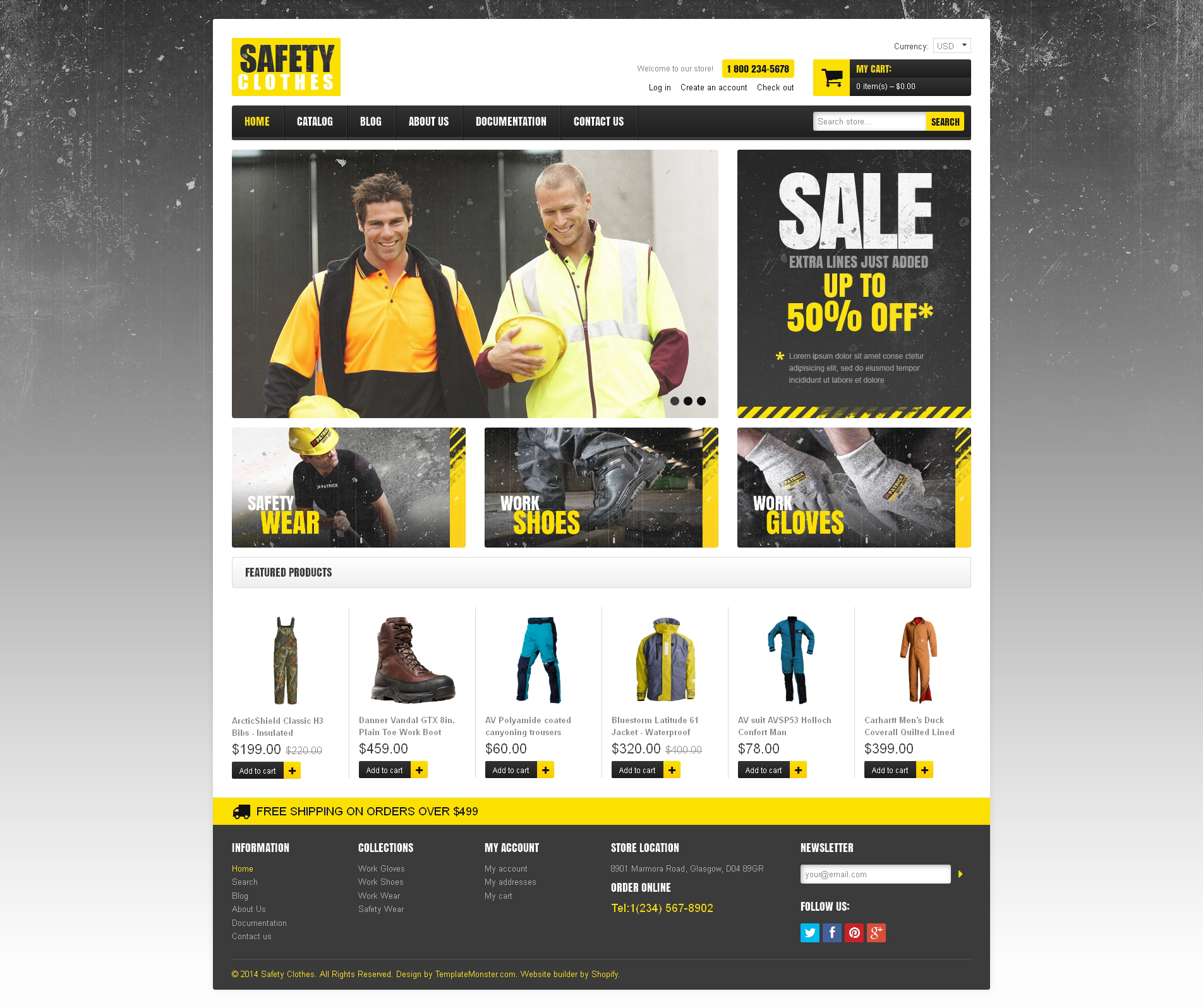 Security Template Responsive Shopify Theme