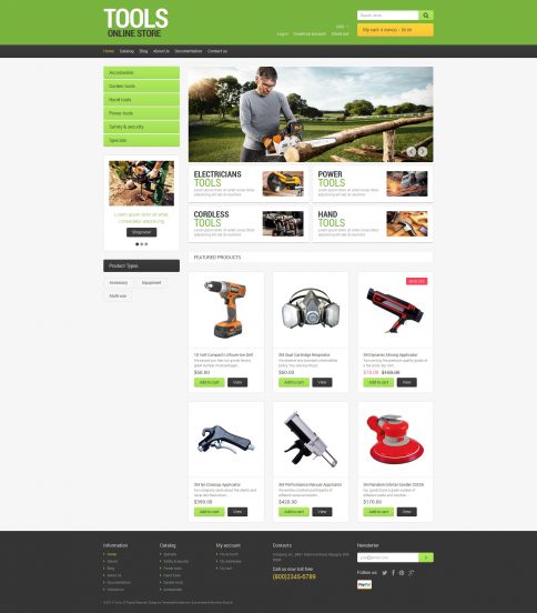 Tools & Equipment Template Responsive Shopify Theme