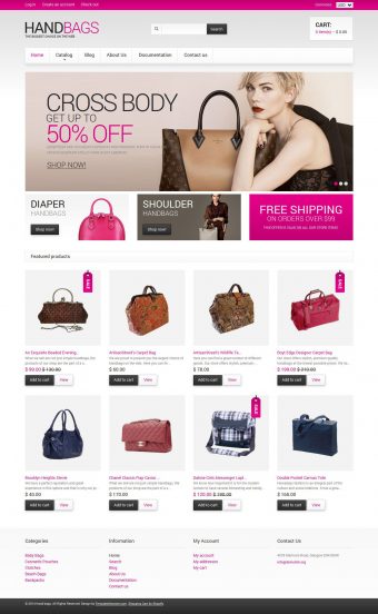 Handbag Template Responsive Shopify Theme