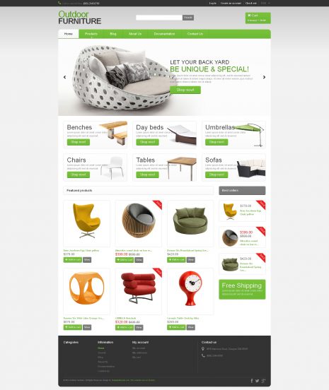 Furniture Template Responsive Shopify Theme