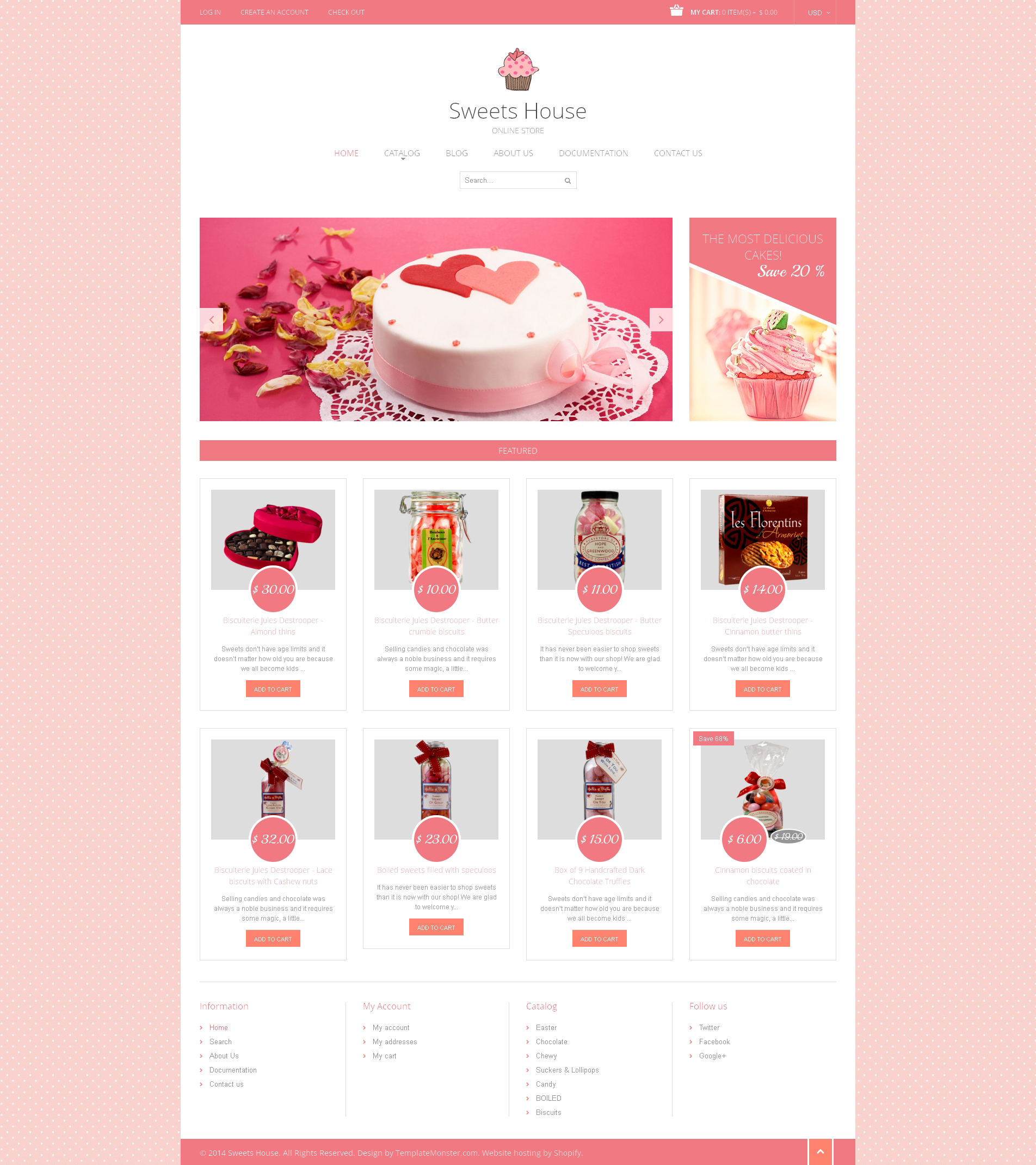 Sweet Shop Template Responsive Shopify Theme