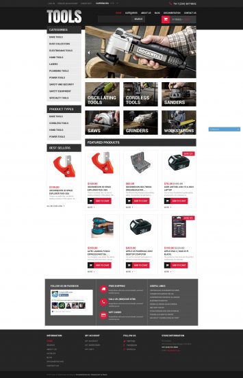 Tools & Equipment Template Responsive Shopify Theme