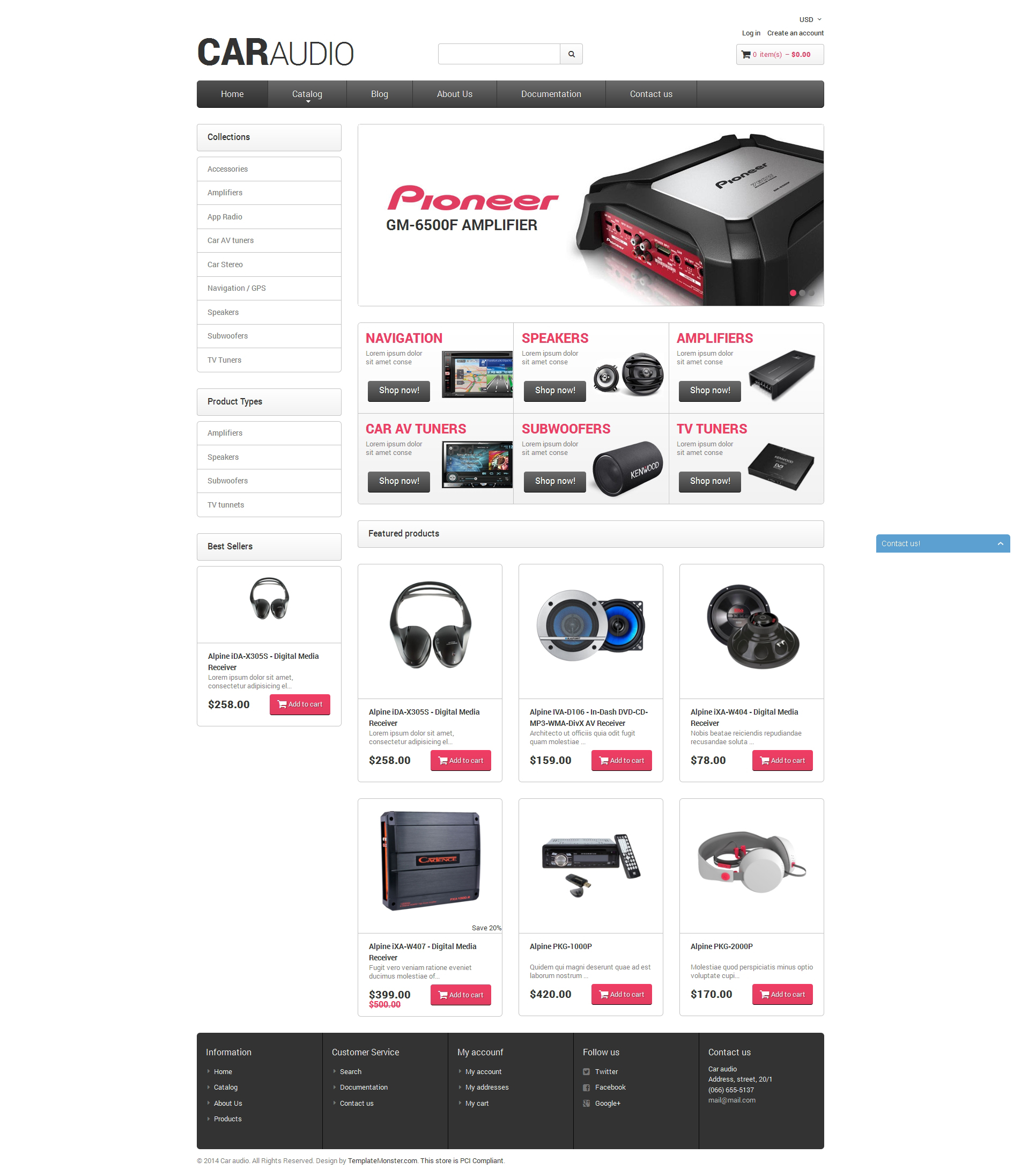 Car Audio Template Responsive Shopify Theme