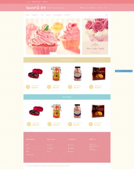 Sweet Shop Template Responsive Shopify Theme