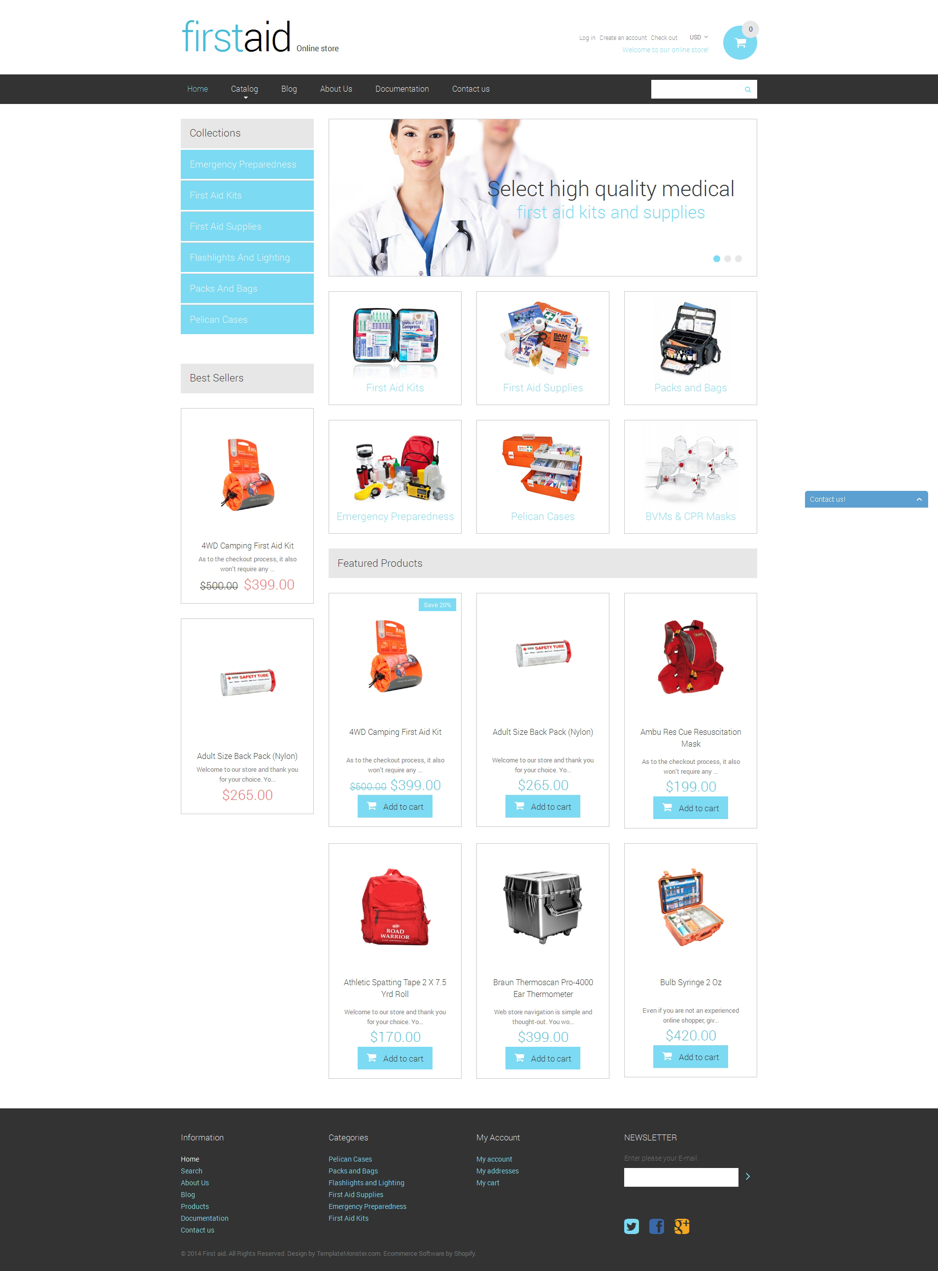 Ambulance Template Responsive Shopify Theme