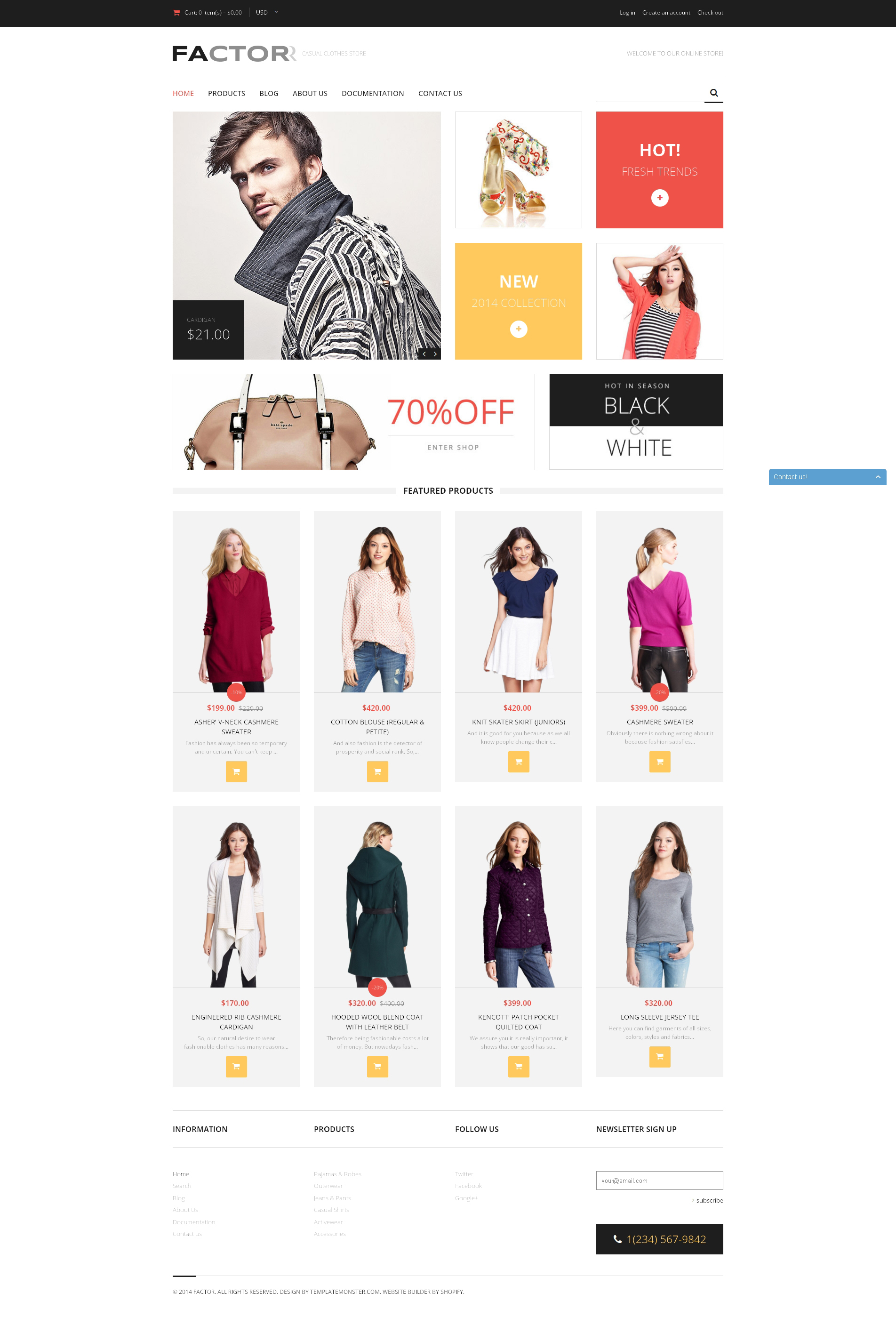 Fashion Store Template Responsive Shopify Theme