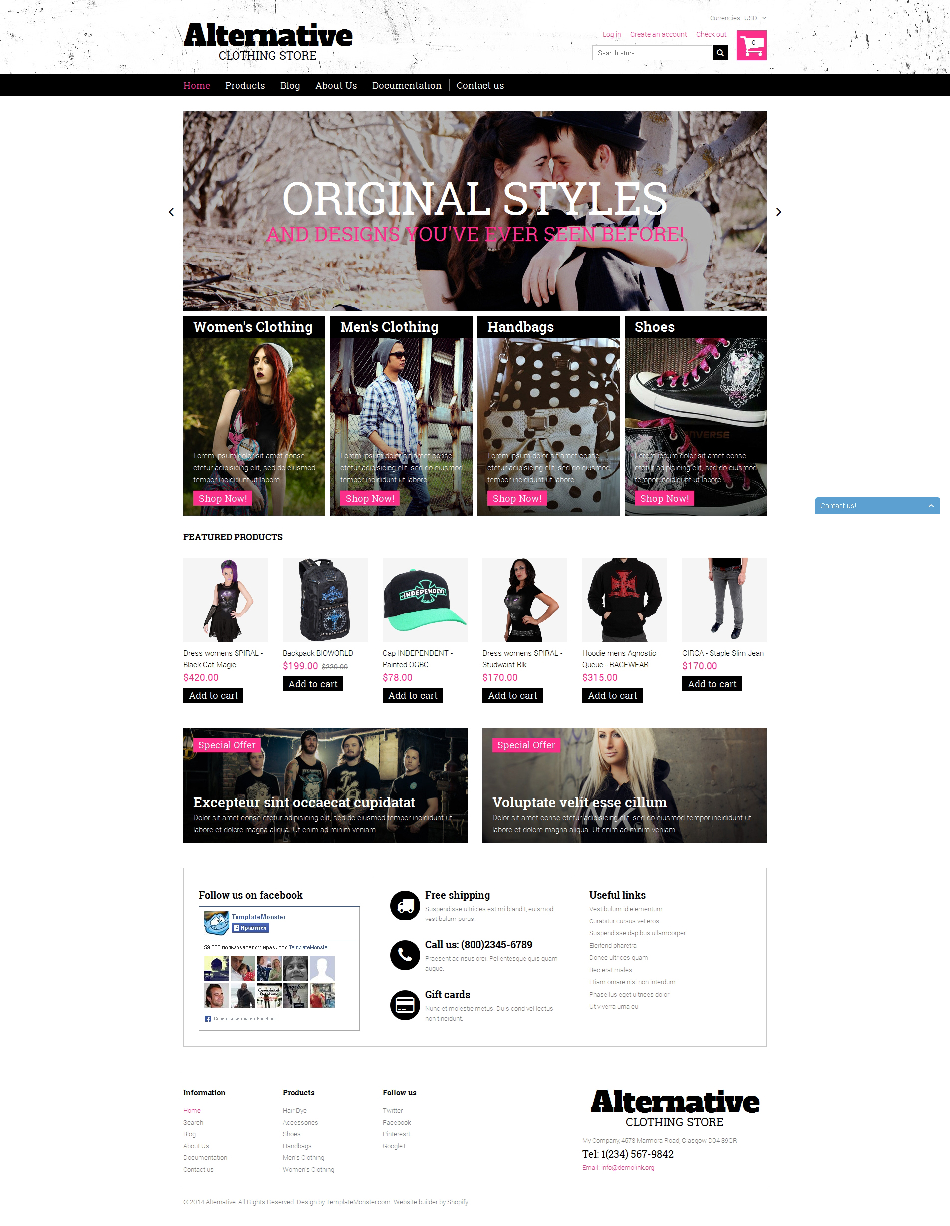 Alternative Outfit Shopify Theme