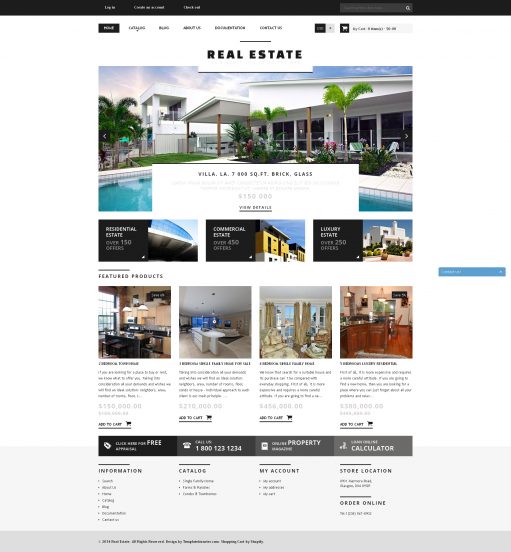 Real Estate Agency Template Responsive Shopify Theme