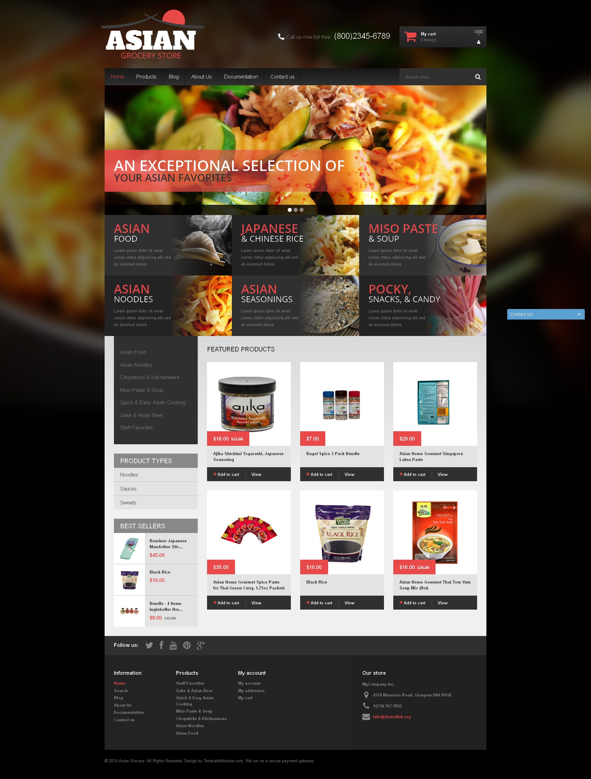 Asian Cuisine Products Shopify Theme