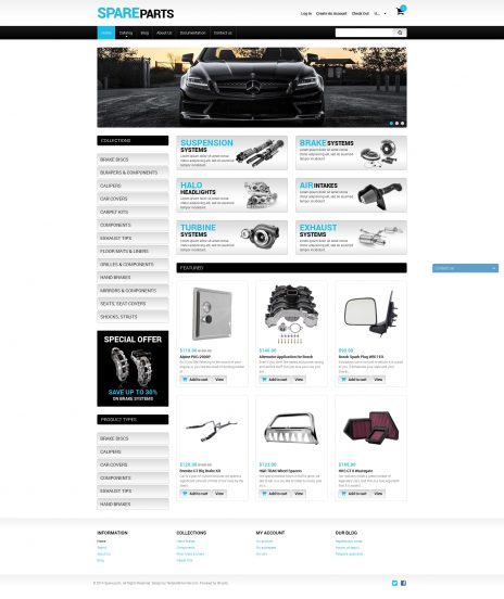 Spare Parts Shopify Theme