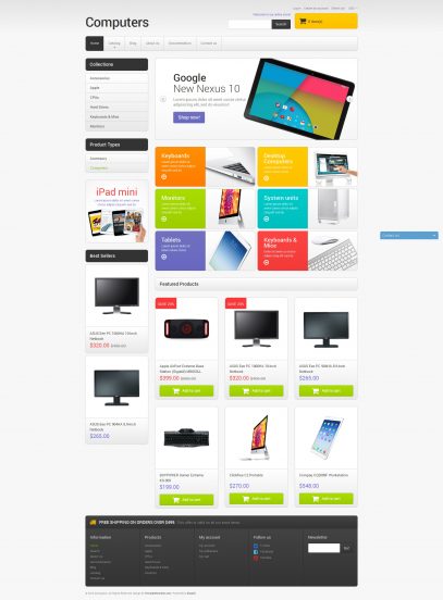 Computer Sales Shopify Theme - Zemez Shopify