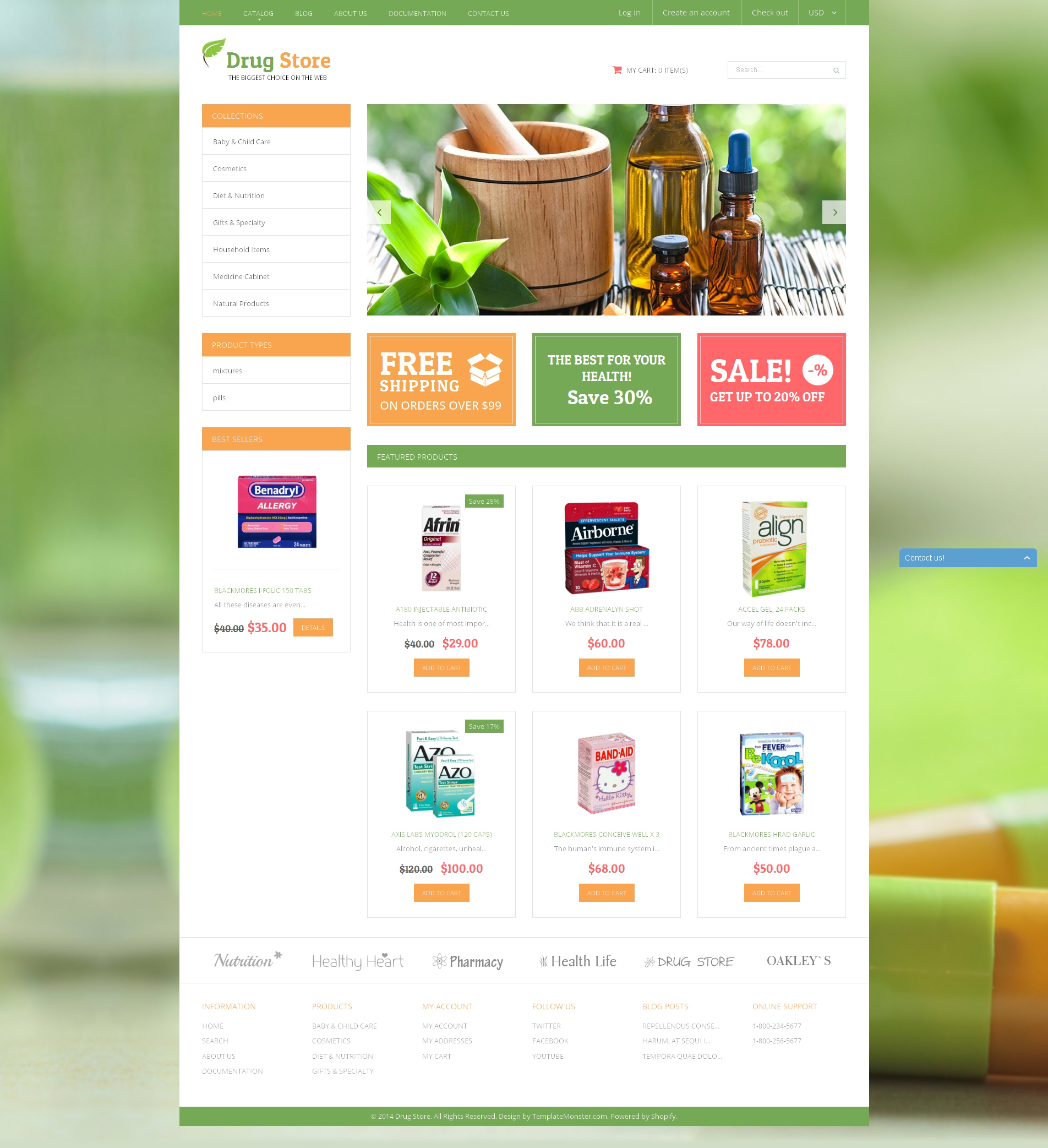 Medical Treatment Substances Shopify Theme