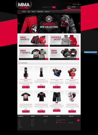 MMA Items Shopify Theme