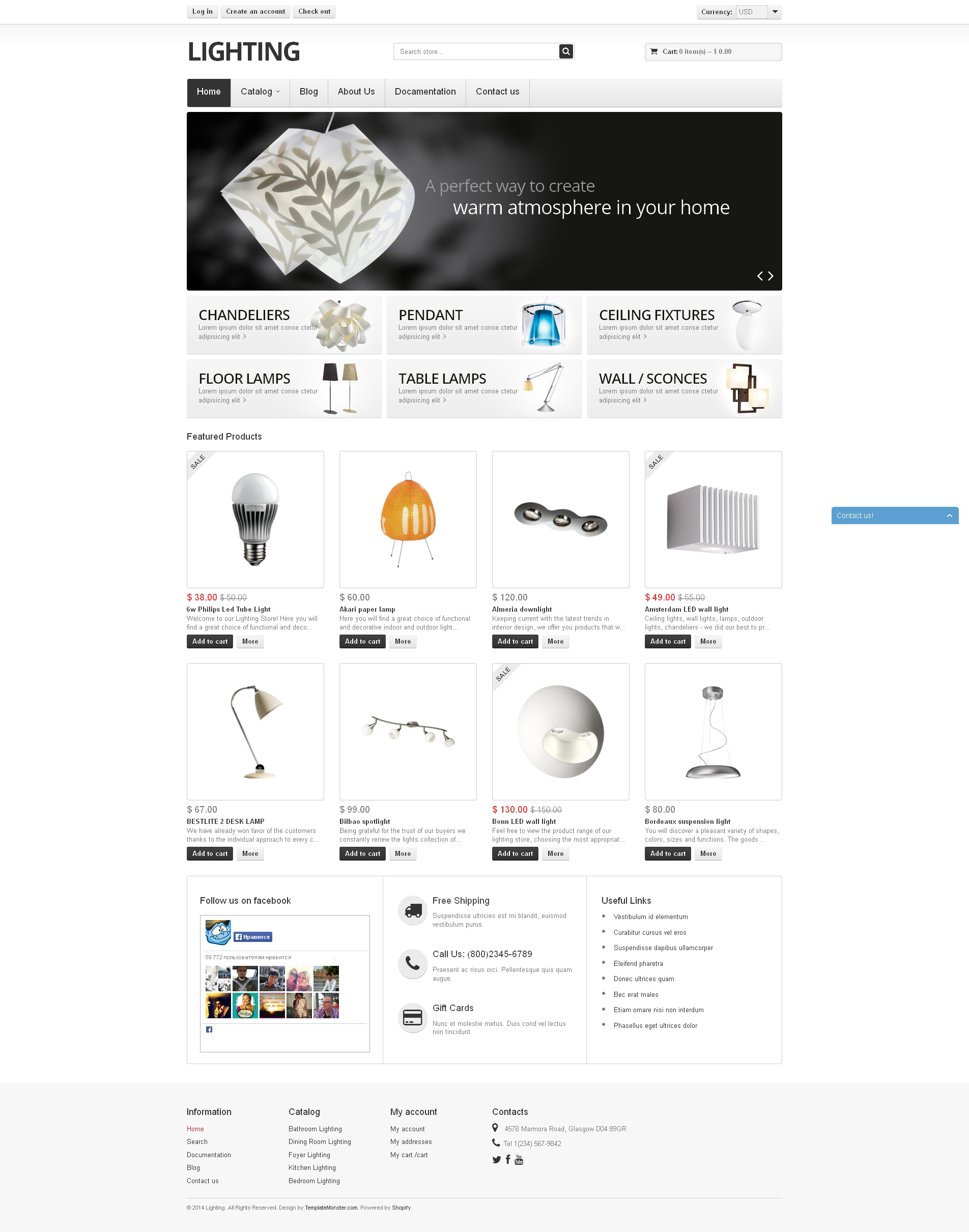 Lighting Shopify Theme