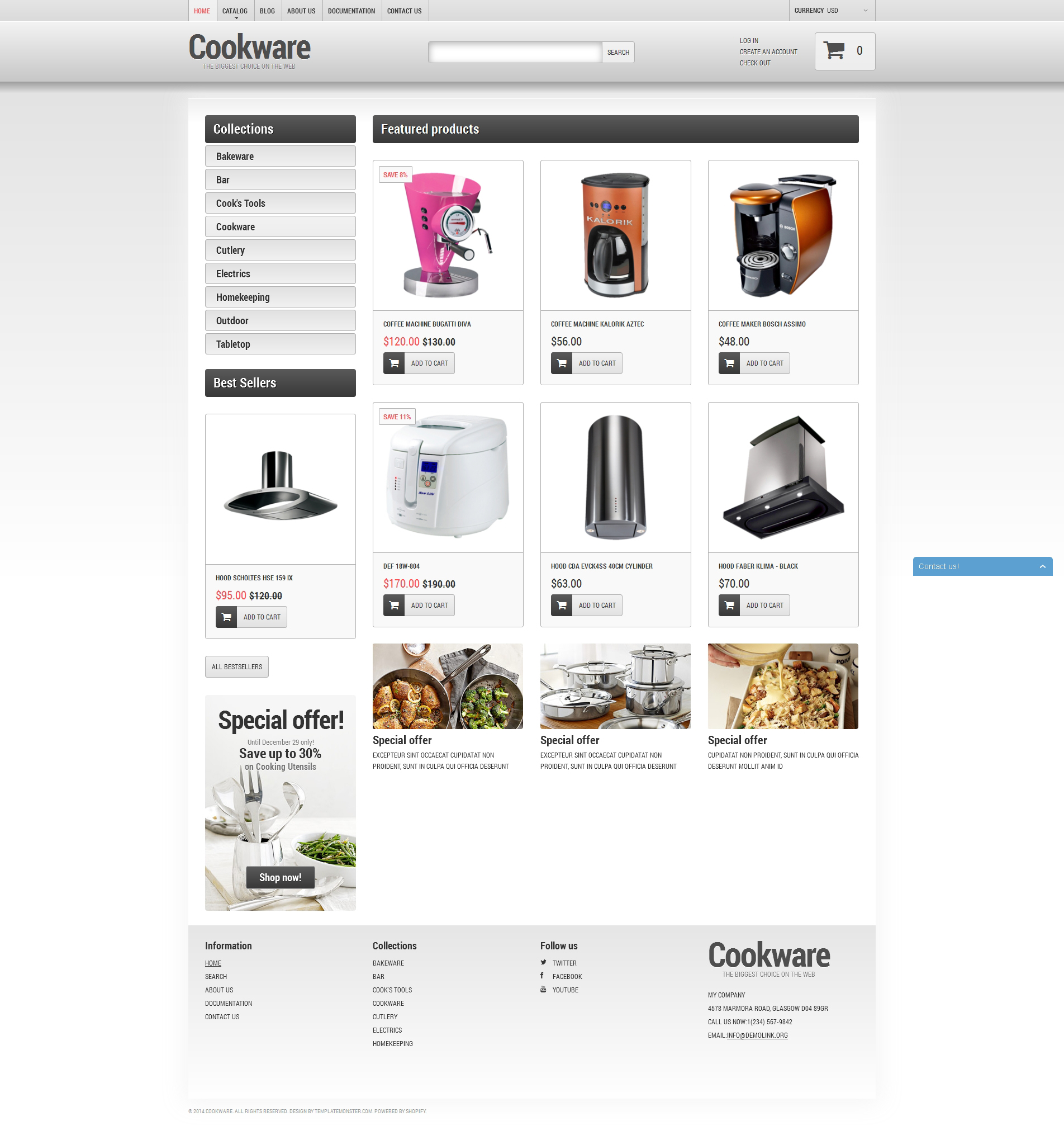 Cookware Shopify Theme