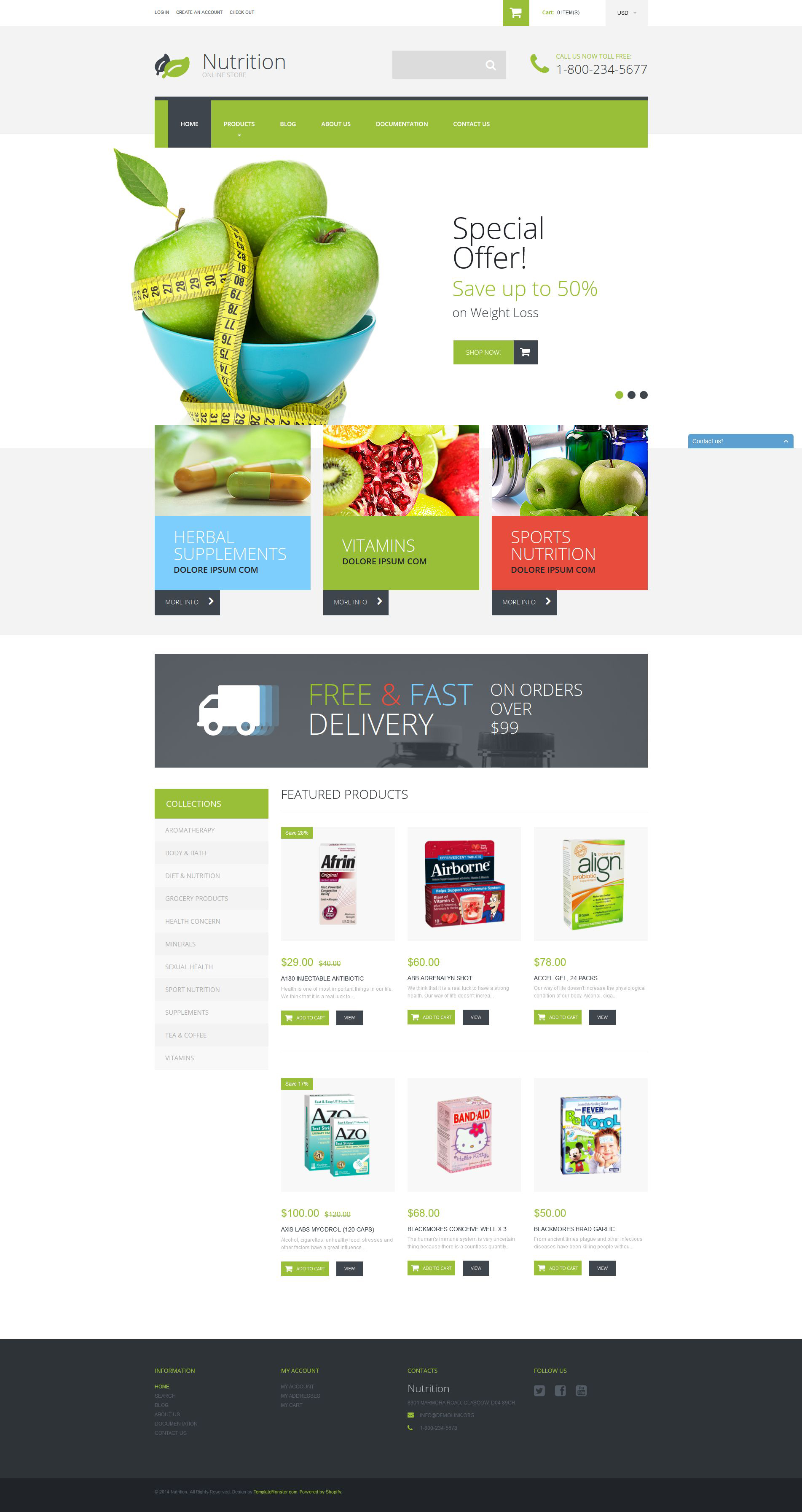 NutritionSupplements Shopify Theme