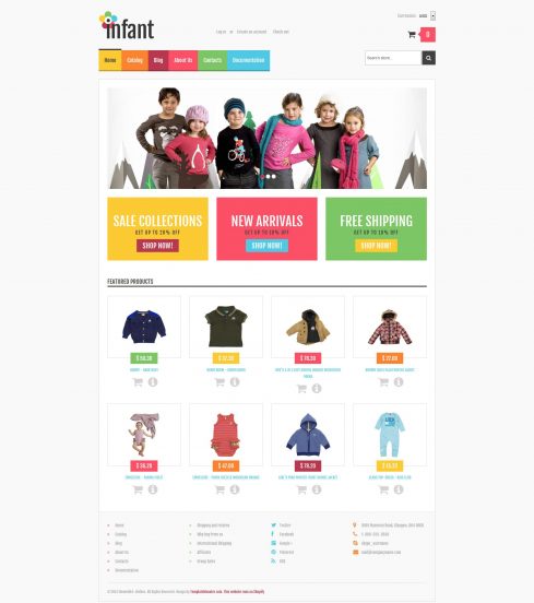 Baby Store Template Responsive Shopify Theme