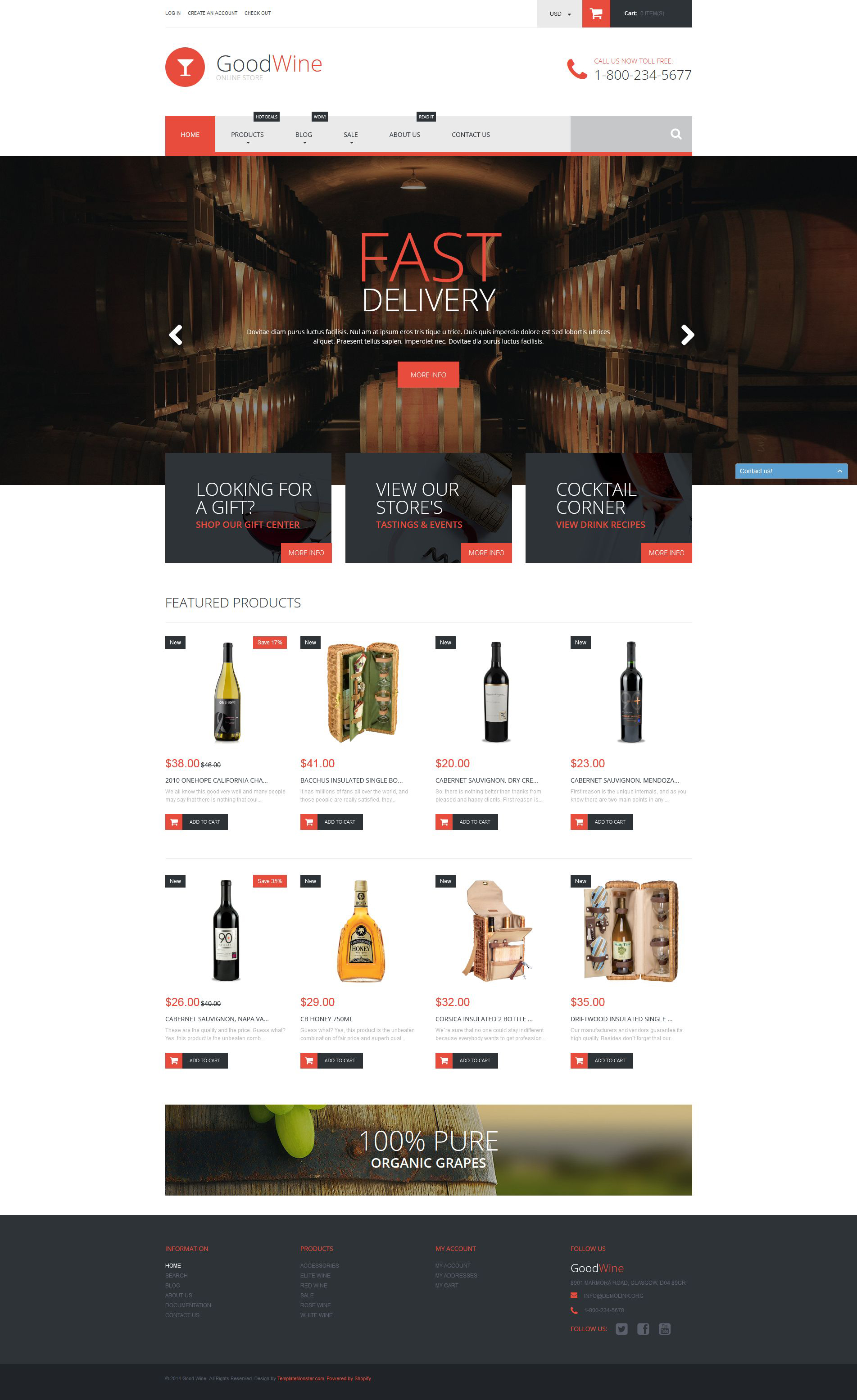 Excellent Wine Shopify Theme