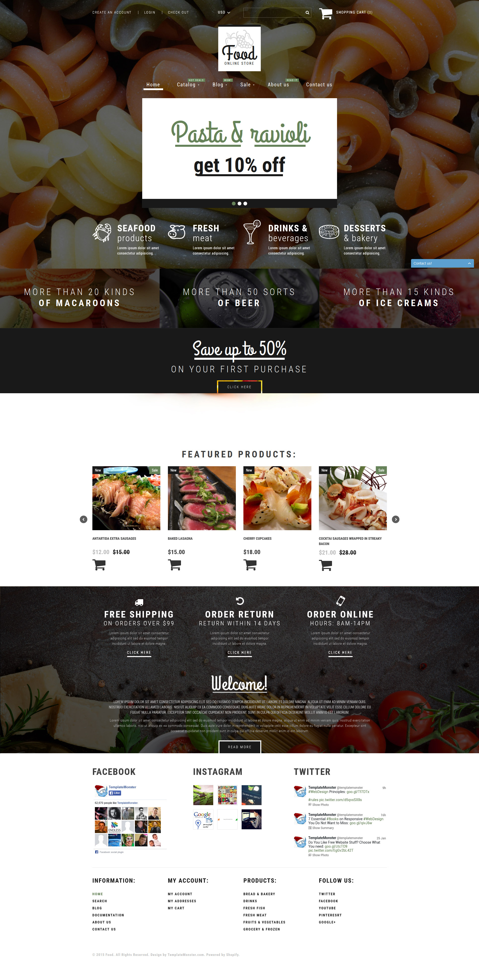 Food Shop Shopify Theme