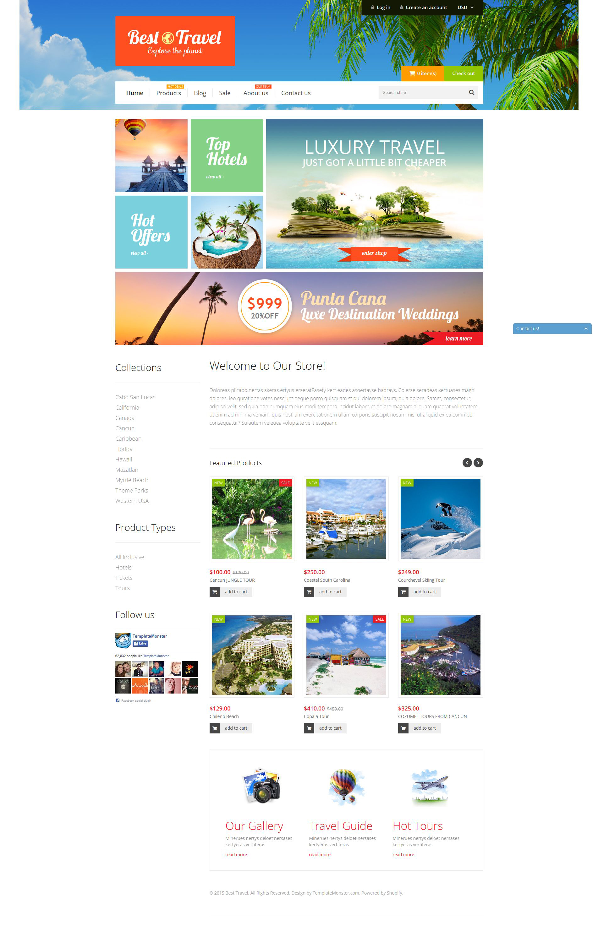 Travel Bureau Shopify Theme