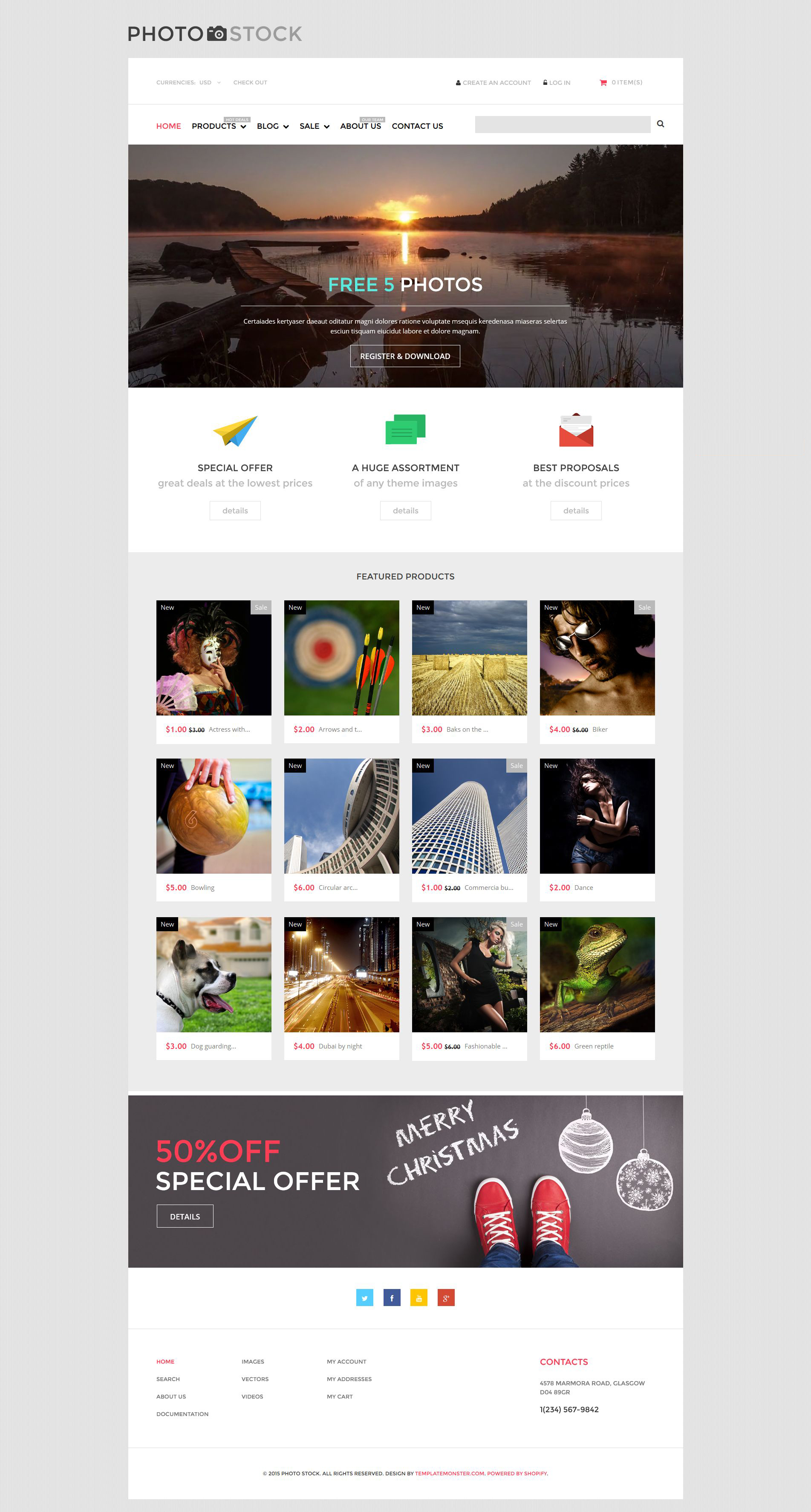 Stock Photo Responsive Shopify Theme