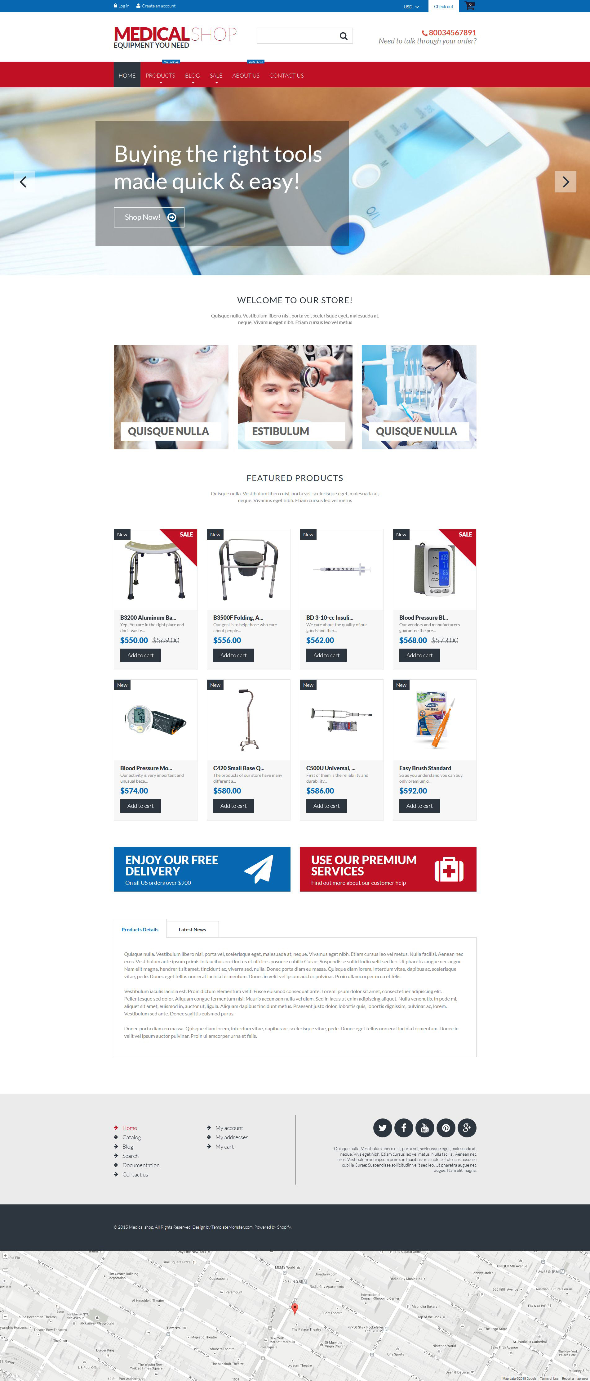 Medical Equipment Shopify Theme