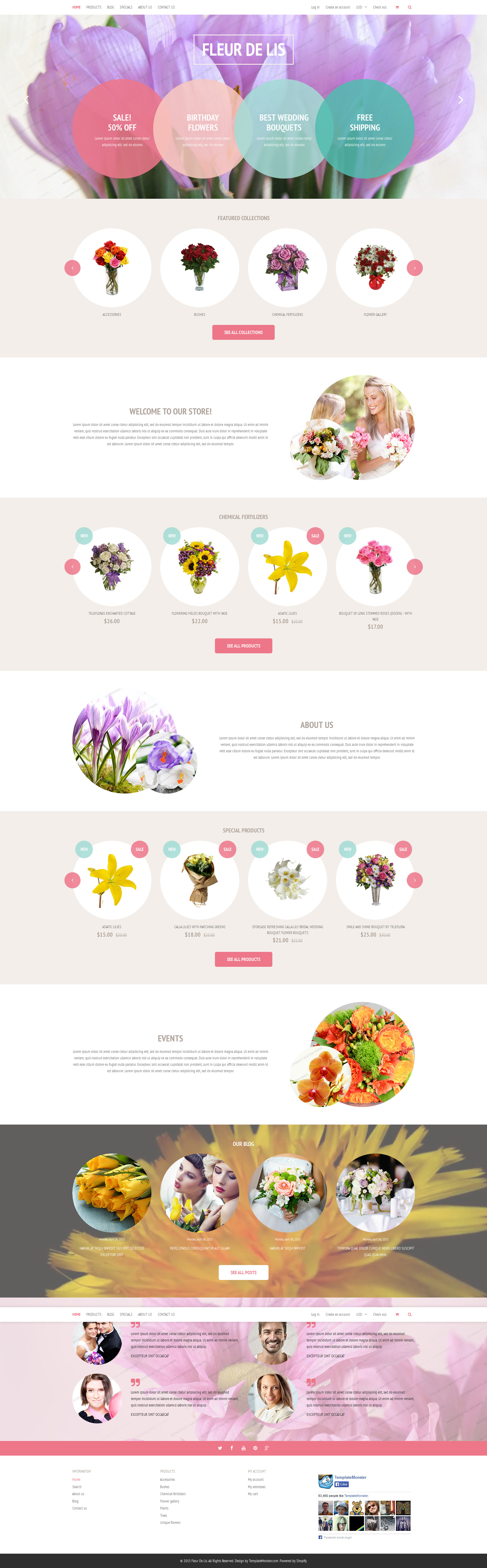 Fleur de lis Shopify Theme Shopify Theme