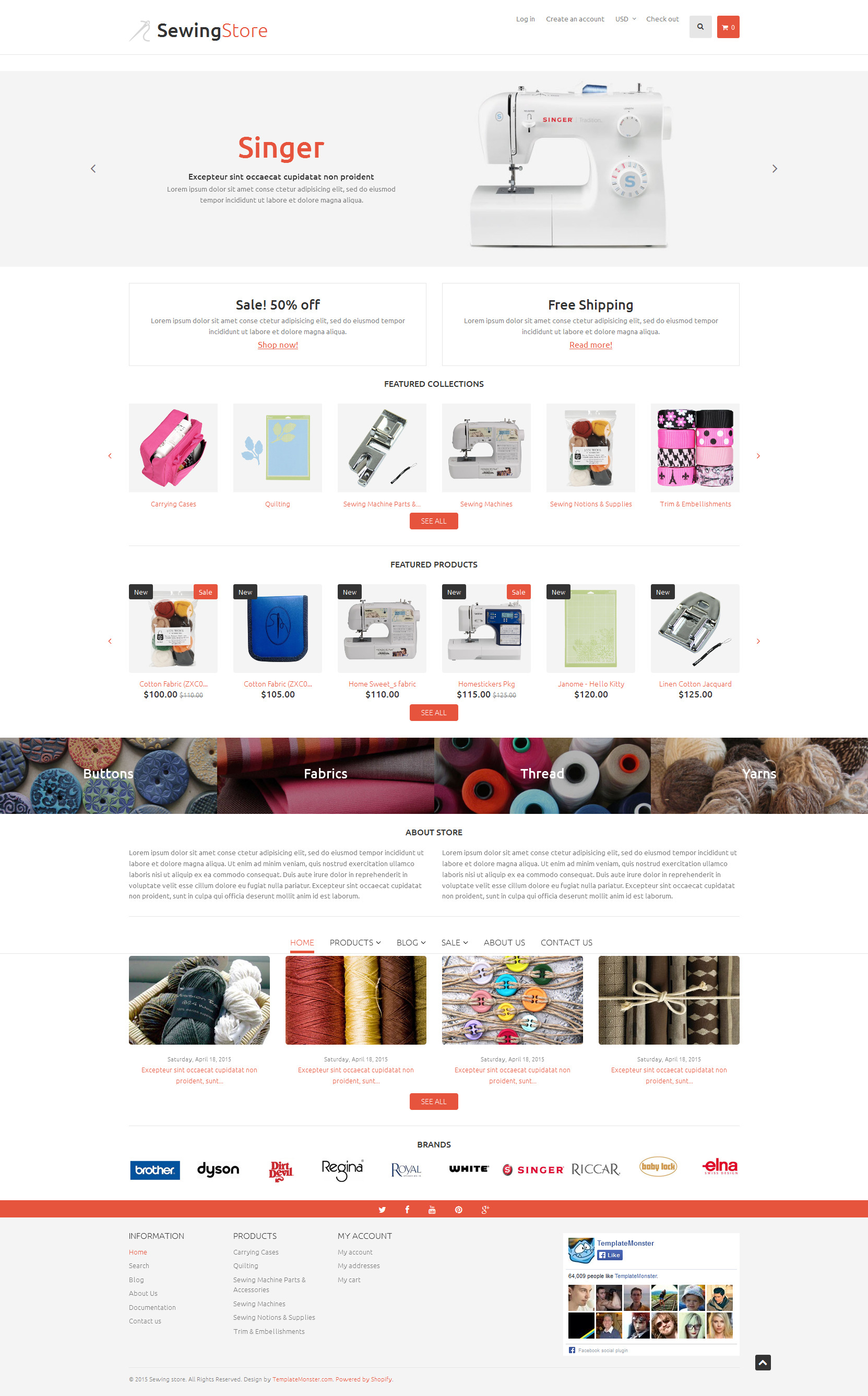 Sewing Items Shopify Theme