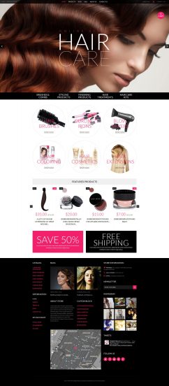 Cosmetics Store Template Responsive Shopify Theme