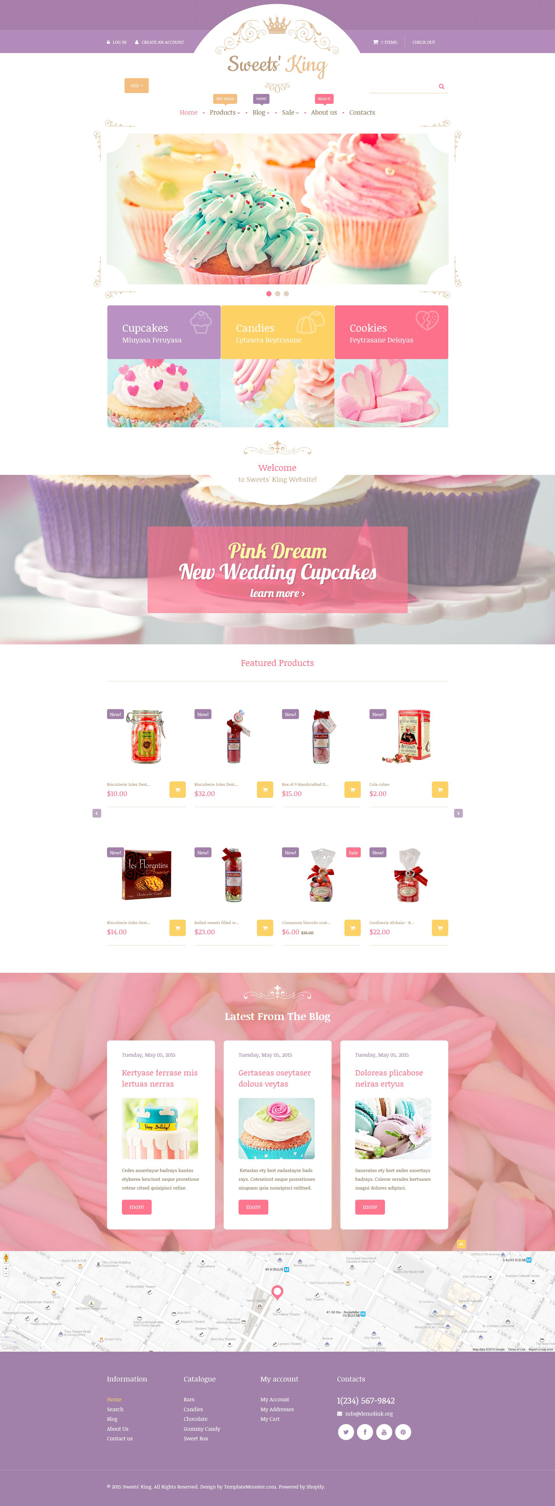 Sweets’ King Shopify Theme