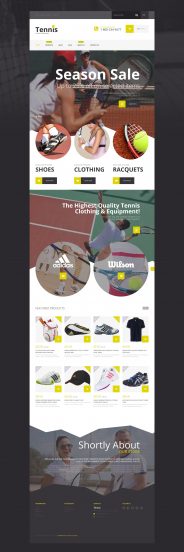 Tennis Accessories Shopify Theme