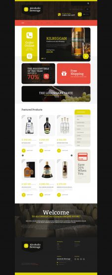 Alcoholic Beverage Store Shopify Theme